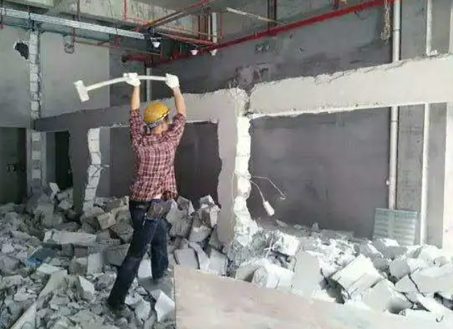 宁波专业敲墙拆除施工